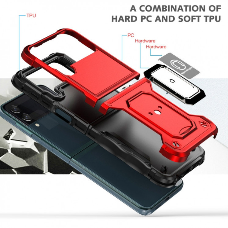 Samsung Z Flip3 5G. Funda Armor con anillo stand