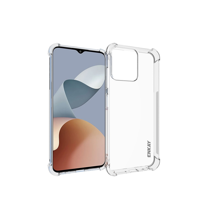 ZTE Blade A73 4G. Funda ENKAY TPU anti-slip transparente
