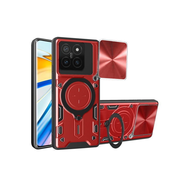 Xiaomi 14T 5G. Funda Camshield TPU+PC con anillo stand