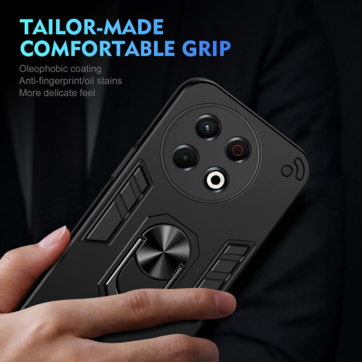 Tecno Spark 30 Pro. Funda Armor con anillo metálico