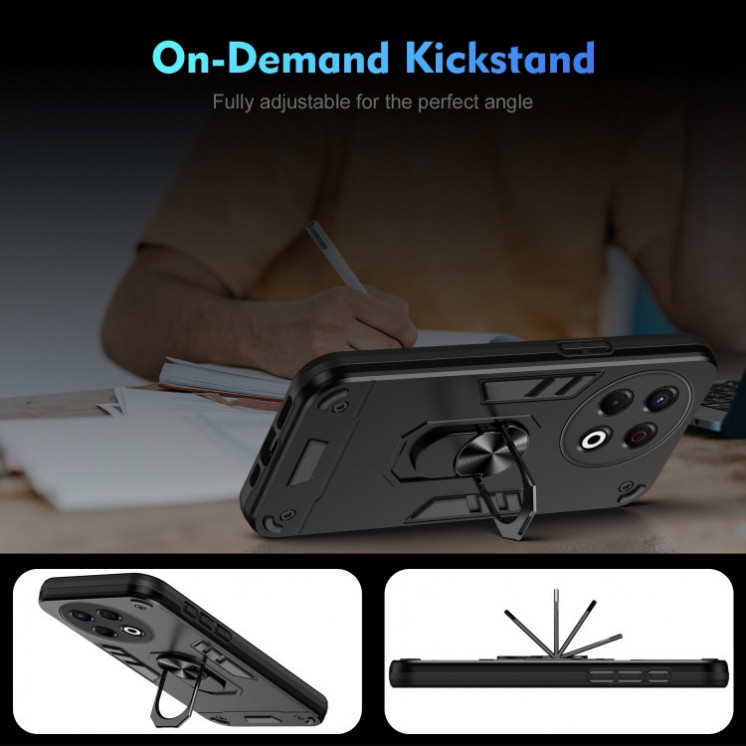 Tecno Spark 30 Pro. Funda Armor con anillo metálico