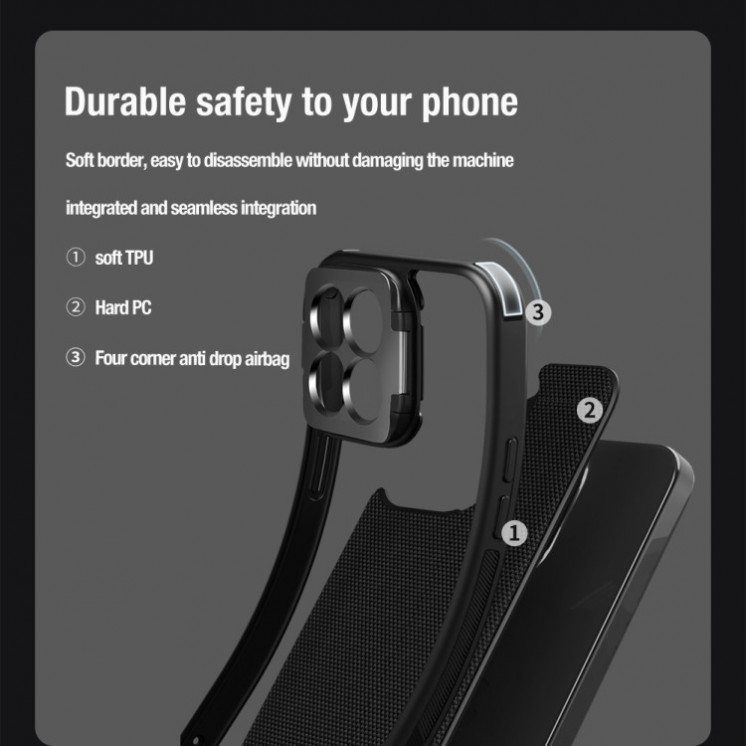 Xiaomi 14 PRO. Funda NILLKIN cobertor de cámara y soporte MagSafe
