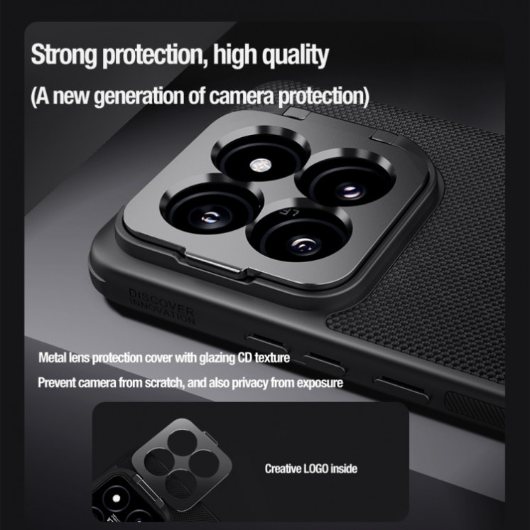Xiaomi 14 PRO. Funda NILLKIN cobertor de cámara y soporte MagSafe