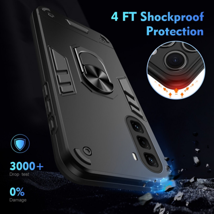 Infinix Hot 50 Pro Plus. Funda Armor con anillo metálico