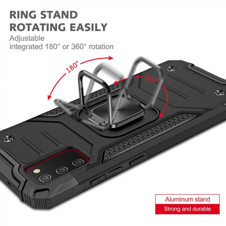 Samsung A02s. Funda Armor con anillo 360°