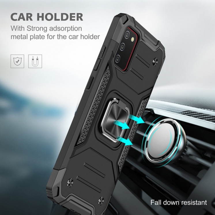 Samsung A02s. Funda Armor con anillo 360°