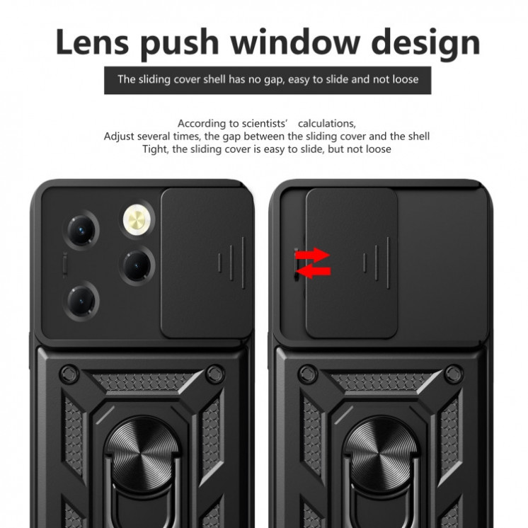 Infinix Hot 40/ 40 Pro 4G. Funda Camshield con anillo