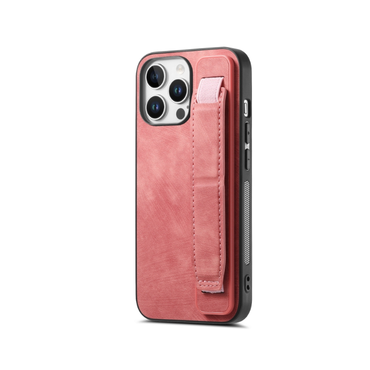 IPhone 16 Pro Max. Funda leather case con correa elástica