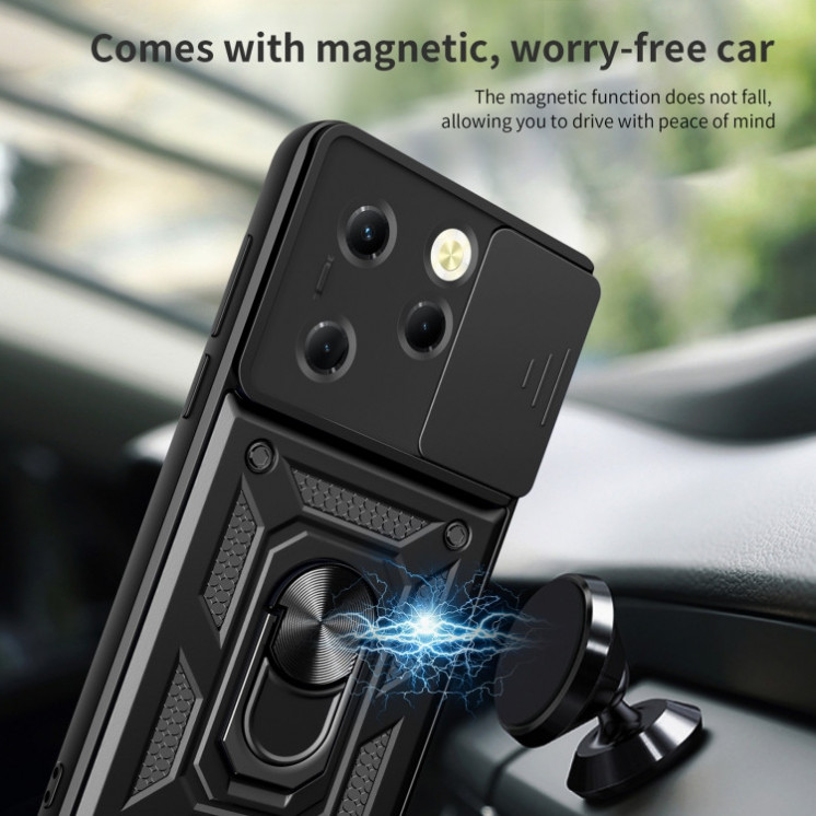 Infinix Hot 40/ 40 Pro 4G. Funda Camshield con anillo