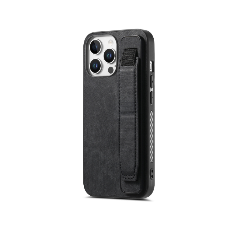 IPhone 16 Pro Max. Funda leather case con correa elástica