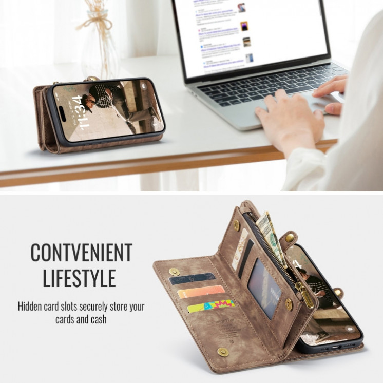 IPhone 16 Pro Max. Funda CaseMe desmontable multifuncional