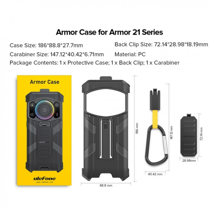 Ulefone Armor 21. Funda Original Armor (negro)