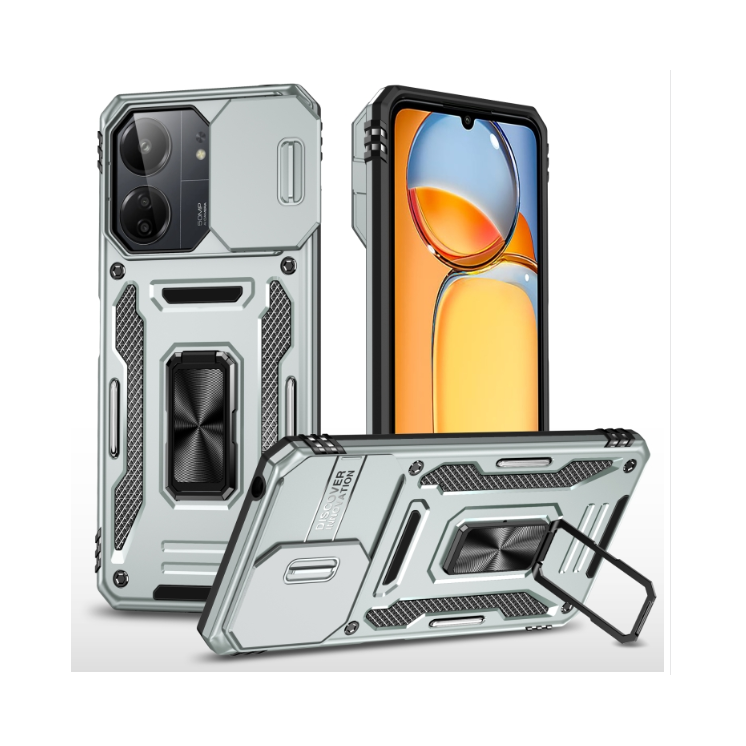 Xiaomi Note 13 Pro 4G. Funda Armor con protector de cámaras y anillo.