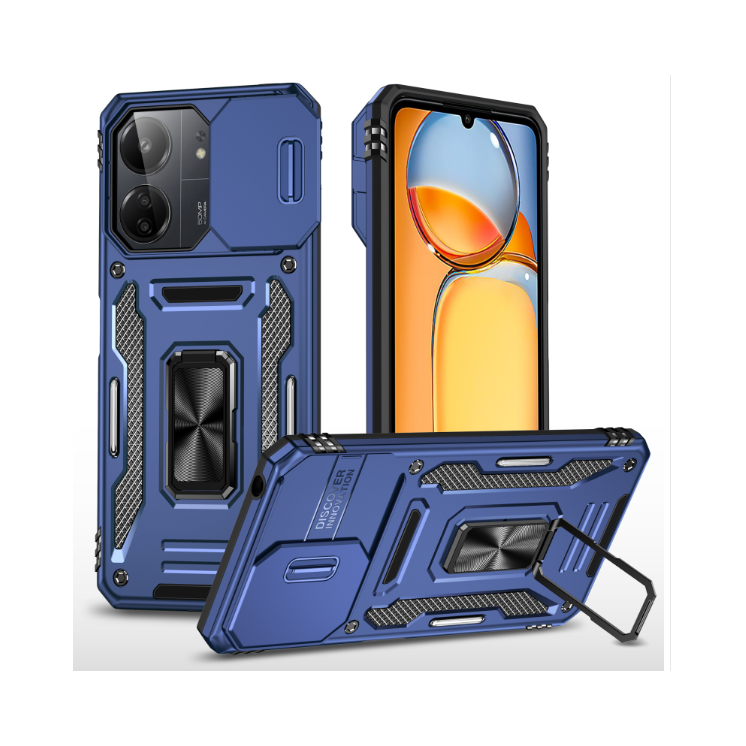 Xiaomi Note 13 Pro 4G. Funda Armor con protector de cámaras y anillo.