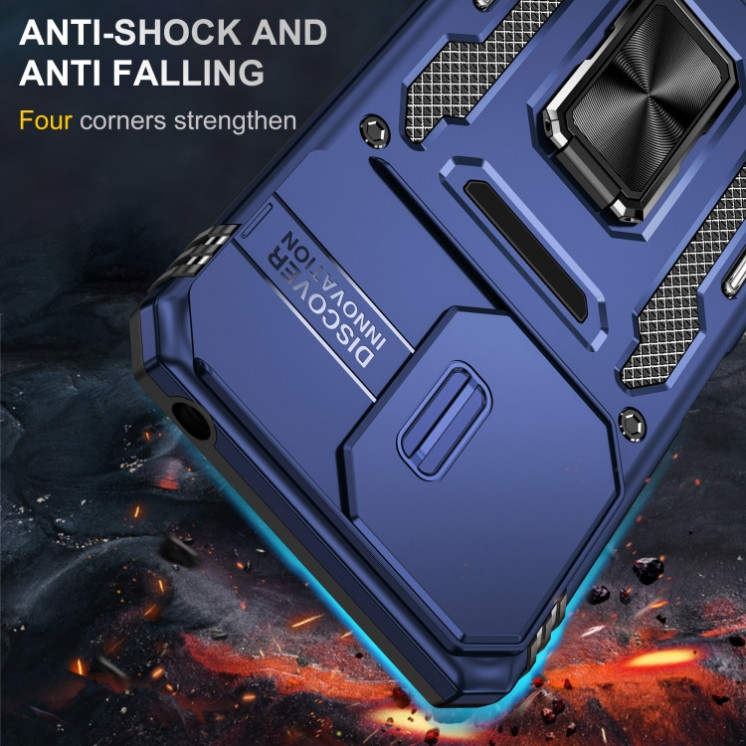Xiaomi Note 13 Pro 4G. Funda Armor con protector de cámaras y anillo.