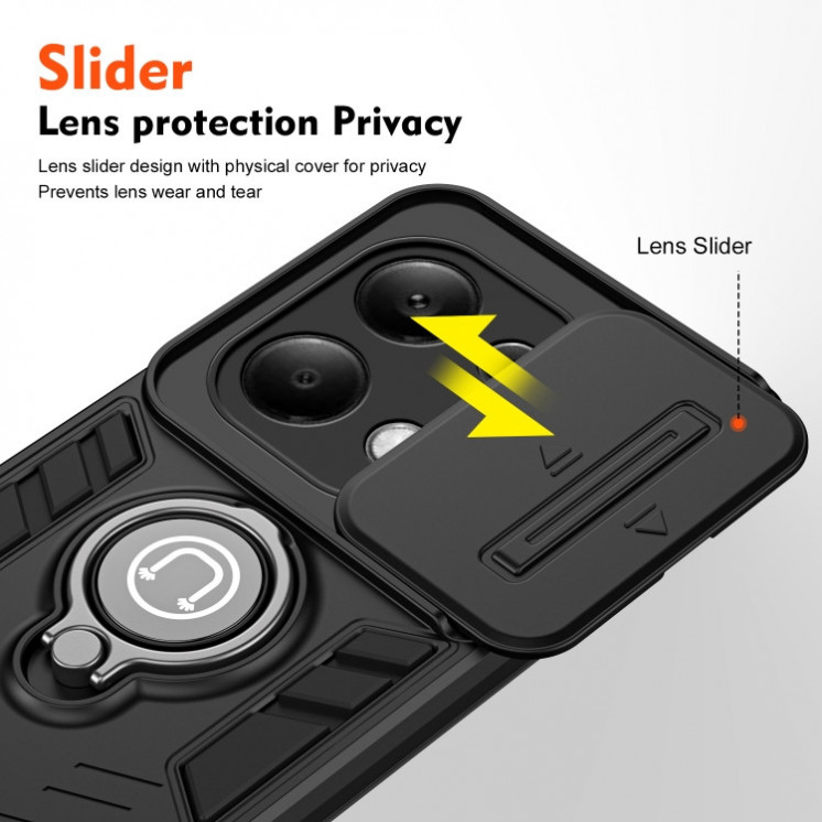 Xiaomi Note 13 Pro 4G. Funda Camshield con anillo.