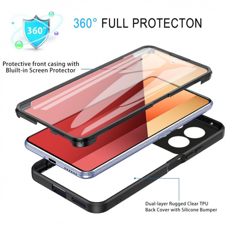 Xiaomi Note 13 Pro 4G. Funda 360 TPU+ acrílico