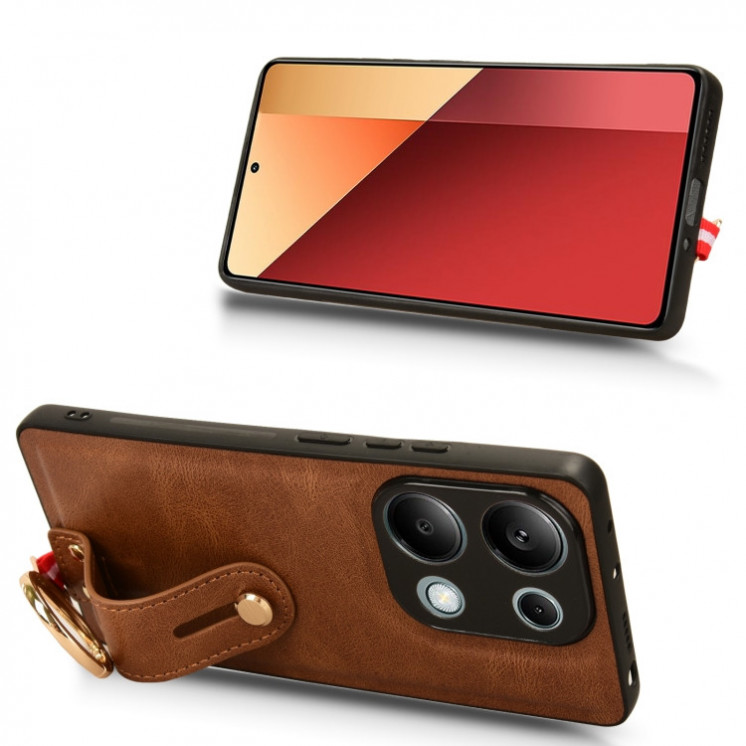Xiaomi Note 13 Pro 4G/ Poco M6 Pro. Funda leather case con correa.