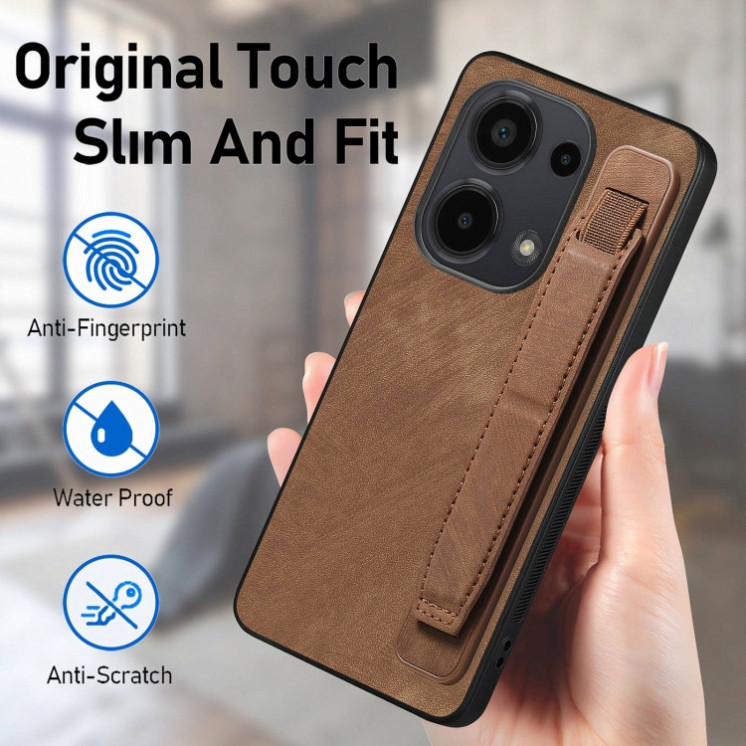 Xiaomi Note 13 Pro 4G/ Poco M6 Pro. Funda leather case con correa.
