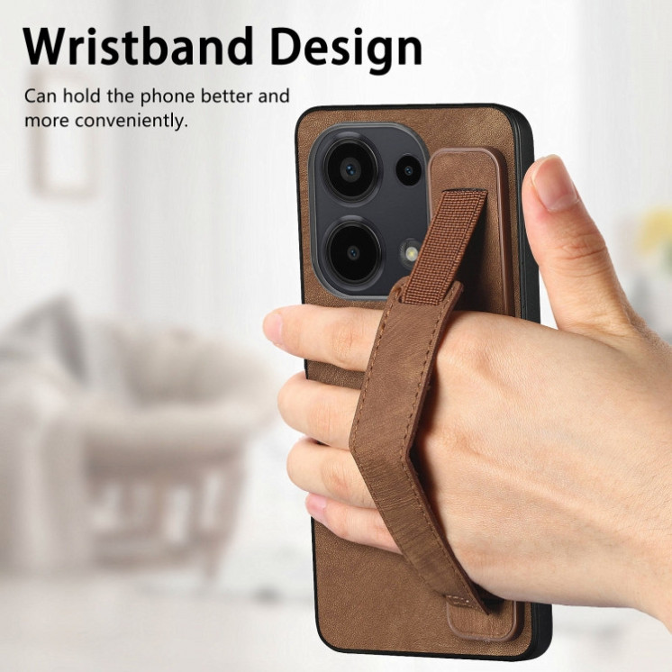 Xiaomi Note 13 Pro 4G/ Poco M6 Pro. Funda leather case con correa.