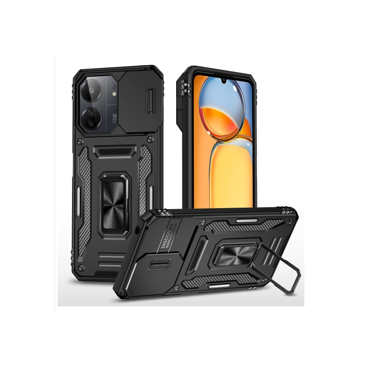 Xiaomi Note 13 pro 5G/ Poco X6. Funda Armor camshield con anillo stand