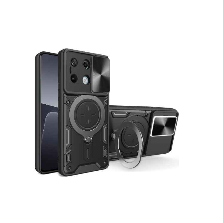 Xiaomi Note 13 pro 5G/ Poco X6 5G. Funda camshield con anillo stand