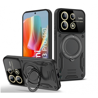 Xiaomi Note 13 Pro 5G. Funda con protector de lentes y anillo compatible con MagSafe