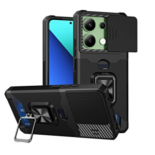 Xiaomi Note 13 4G. Funda Camshield con porta tarjeta y anillo