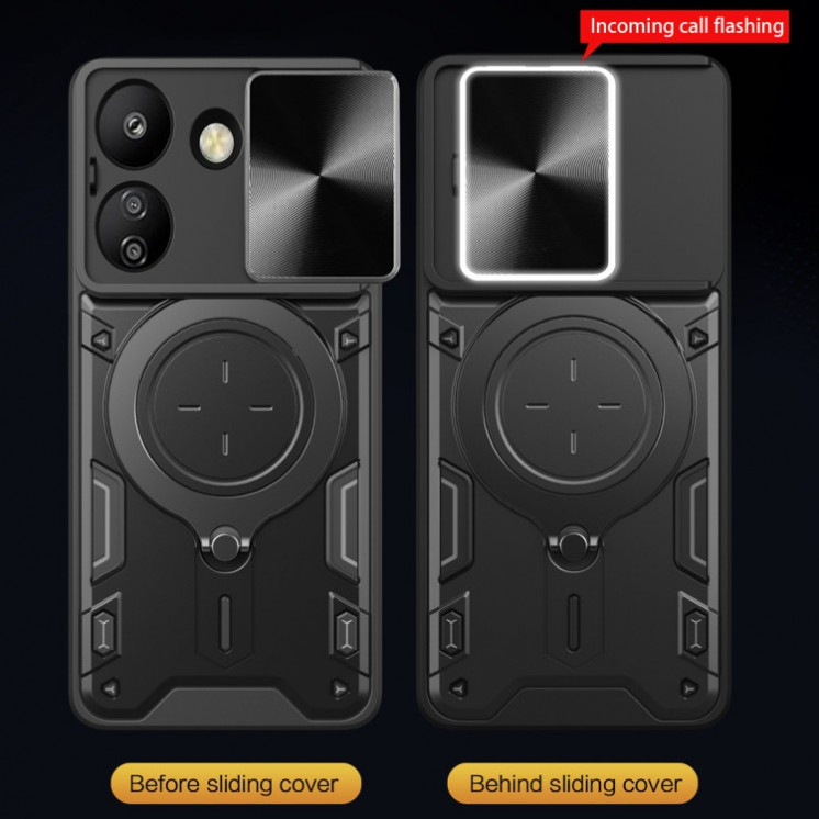 Xiaomi Redmi 13C. Funda Camshield con anillo