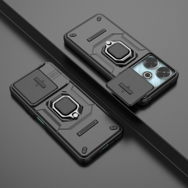 Xiaomi Redmi 13 4G. Funda Camshield con anillo TPU+PC