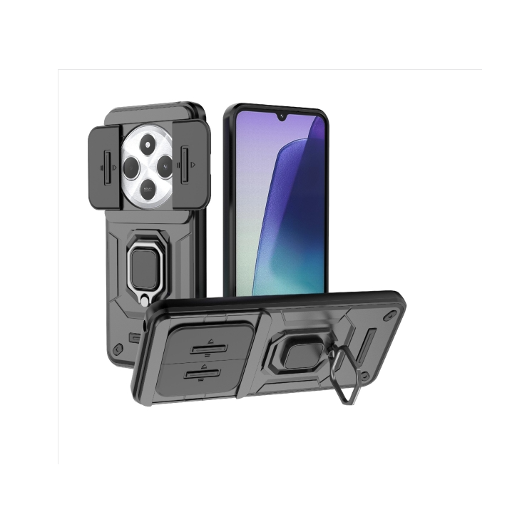 Xiaomi Redmi 14C/POCO C75/14R. Funda Camshield con anillo