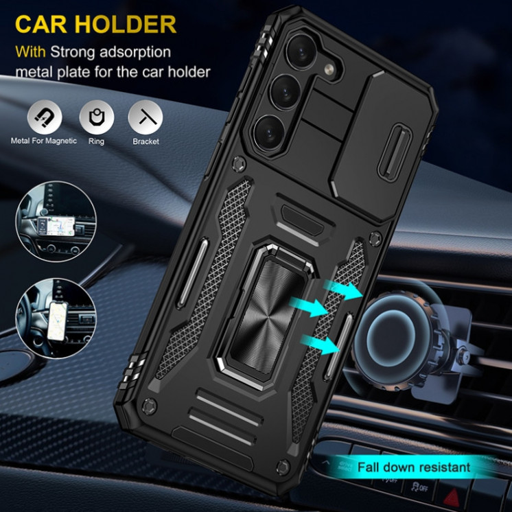 Samsung S25 Plus 5G. Funda Armor Camshield con anillo stand