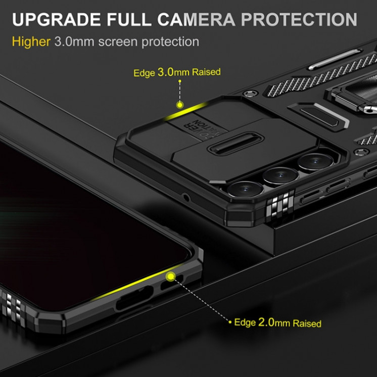 Samsung S25 Plus 5G. Funda Armor Camshield con anillo stand