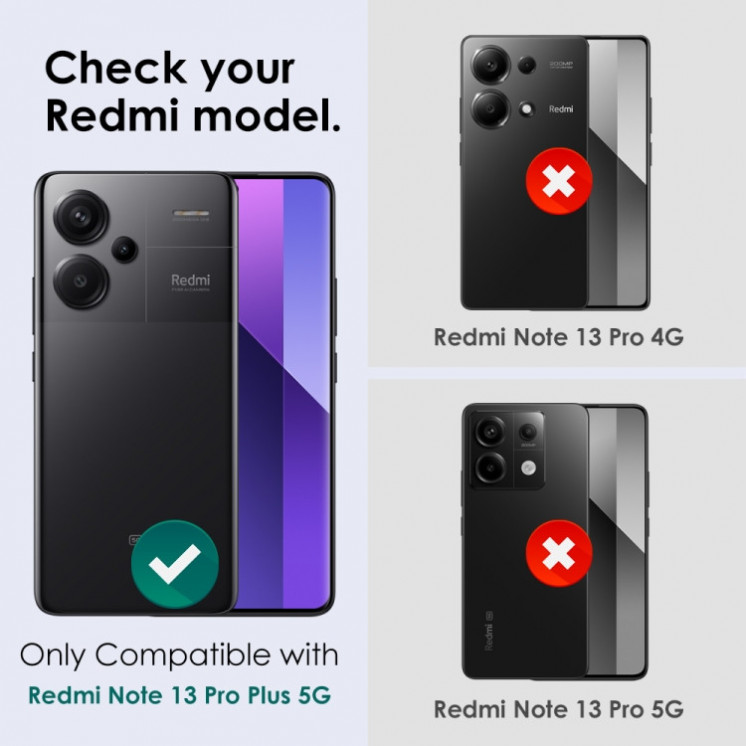 Xiaomi Note 13 Pro Plus 5G. Protector de lentes de cámaras NORTHJO (negro)
