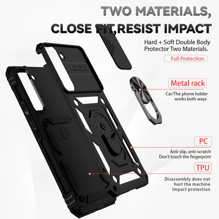Samsung S22 5g. Funda Armor camshield con anillo