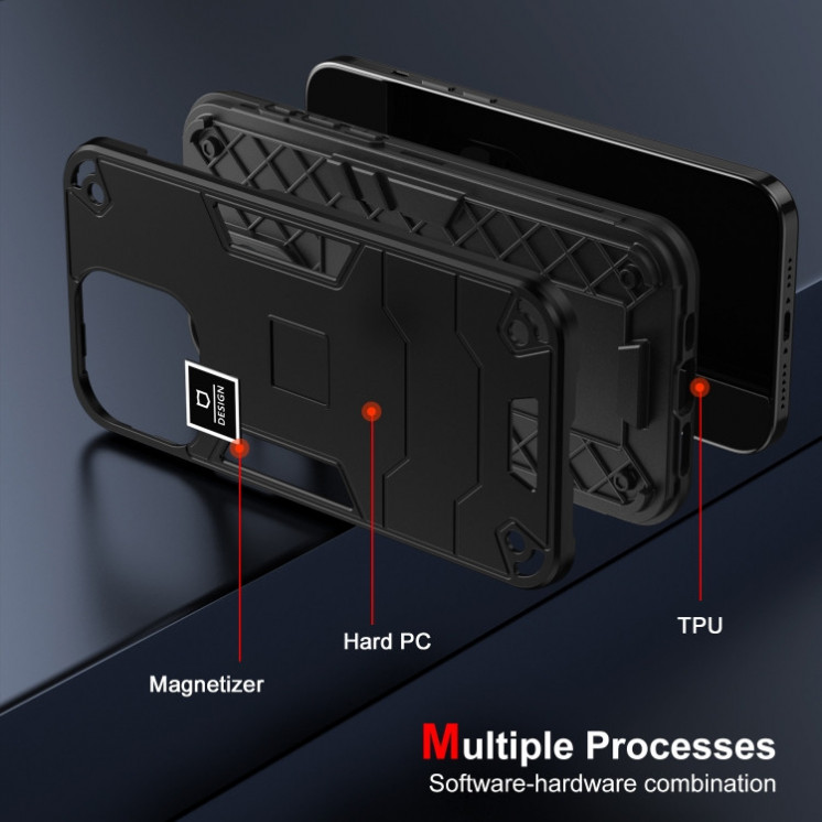Tecno Spark 20 Pro/ Hot 40 Pro. Funda TPU+PC compatible con soportes magnéticos