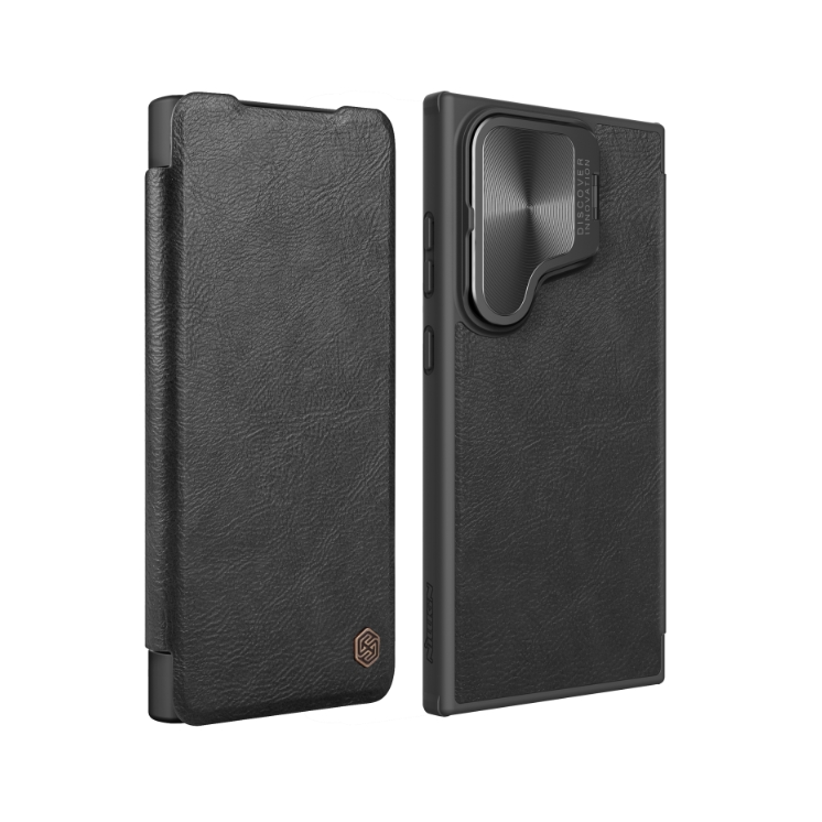 Samsung S24 Ultra 5g. Funda NILLKIN flip leather case con protector de cámaras