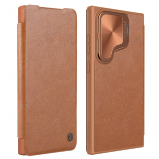 Samsung S24 Ultra 5g. Funda NILLKIN flip leather case con protector de cámaras