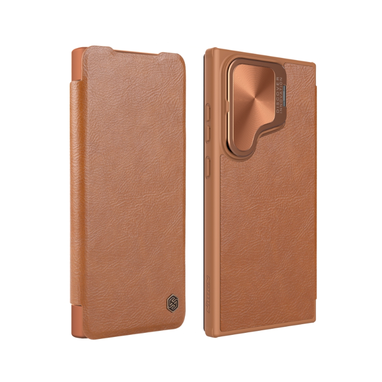 Samsung S24 Ultra 5g. Funda NILLKIN flip leather case con protector de cámaras
