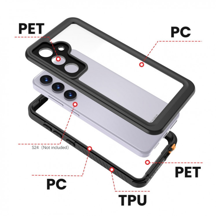 Samsung S24 5G. Funda RedPepper 360° IP68 sumergible