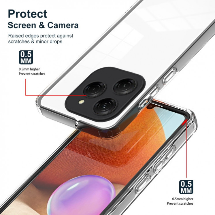 Tecno Spark 20 Pro/ Hot 40 Pro. Funda transparente TPU+PC