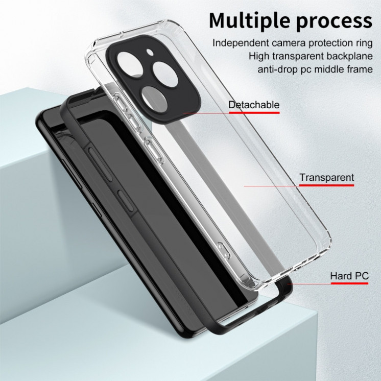 Tecno Spark 20 Pro/ Hot 40 Pro. Funda transparente TPU+PC