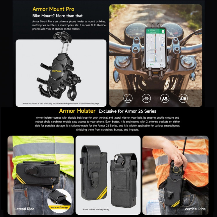 Ulefone Armor 26 Ultra Walkie Talkie. RAM extendible hasta 24GB+512GB. Red