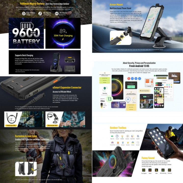 Ulefone Armor 21. RAM extendible hasta 16GB+256GB. Visión Nocturna. Todo Terreno