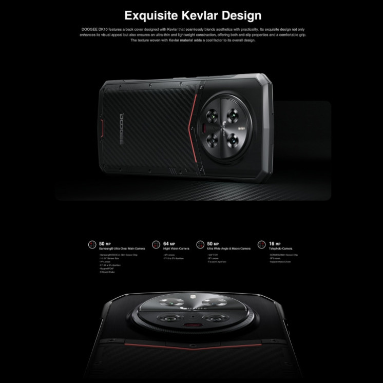 DOOGEE DK10 5G. Visión Nocturna. Hasta RAM 32GB+512GB