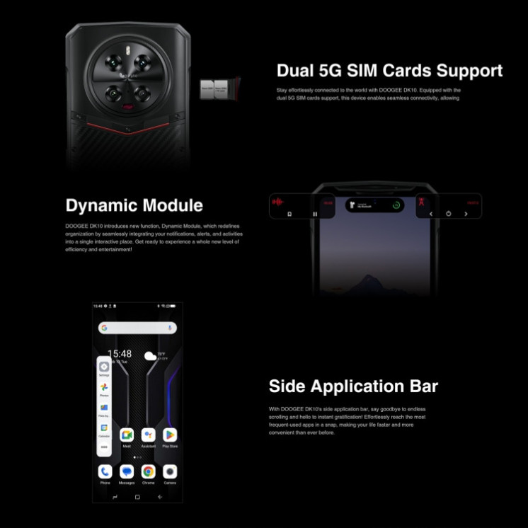 DOOGEE DK10 5G. Visión Nocturna. Hasta RAM 32GB+512GB
