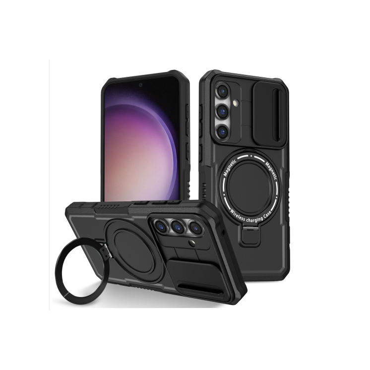 Samsung S23 FE 5G. Funda Camshield TPU+PC MagSafe con anillo 360