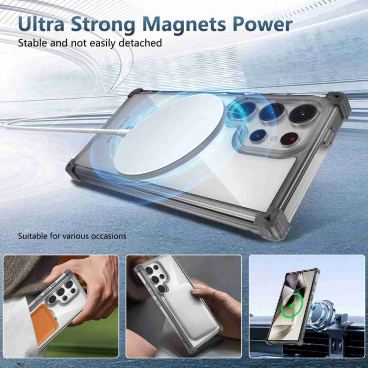 Samsung S23 FE 5G. Funda transparente compatible con MagSafe