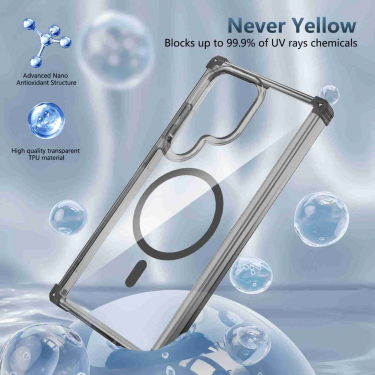 Samsung S23 FE 5G. Funda transparente compatible con MagSafe