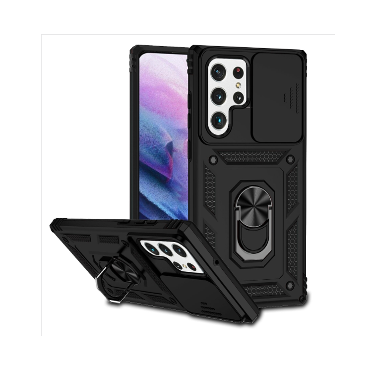 Samsung S22 Ultra 5G. Funda Armor camshield con anillo